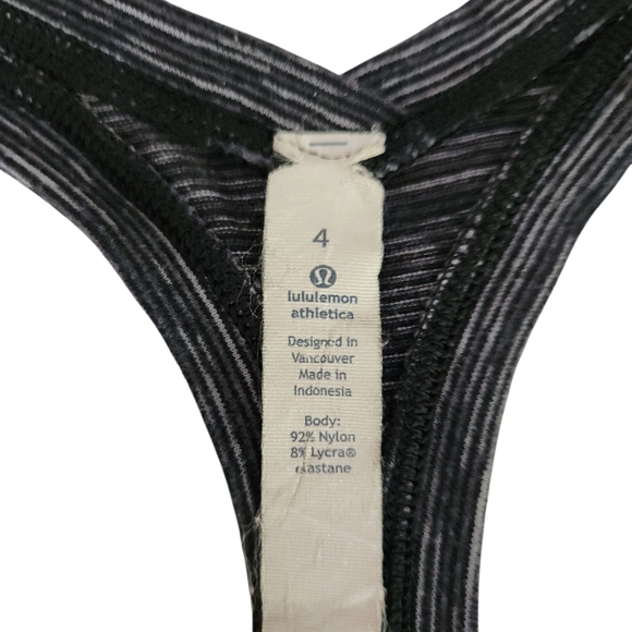 LULULEMON Cool Racerback II Wee Are From Space Deep Coal Battleship size 4 - Picture 7 of 10